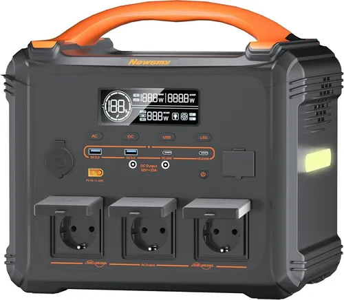 Rolipo Tragbare Powerstation 1102.5Wh - Leistungsstarke Powerstation mit 1102,5 Wh für Camping und Reisen. Mit 2000W Ausgang und USV-Funktion bietet sie zuverlässige Energieversorgung überall.