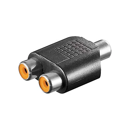Wentronic 11687-gb Cinch Klinke zu 2 x Cinch Klinke Audio Adapter