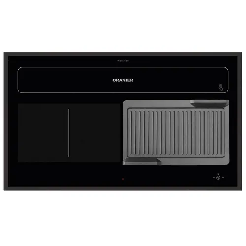 Oranier Induktionskochfeld KFL 2092 - 90 cm Flächen-Induktion mit Grillplatte - Kochfelder mit innovativer Flächeninduktion, 4 Kochzonen & 9 Leistungsstufen. Inklusive effektiver Absaugung und Grillplatte für vielseitiges Kochen.