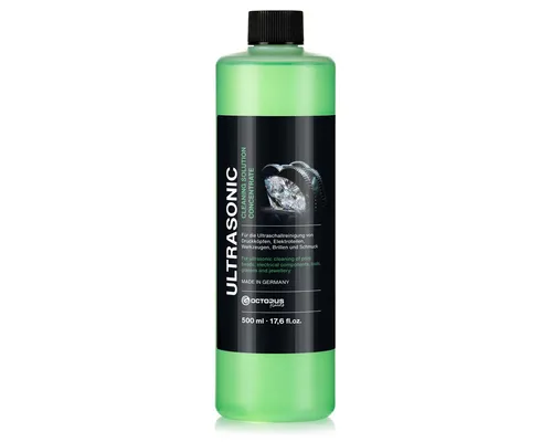 OCTOPUS Fluids Ultraschallreiniger Ultraschallreiniger Konzentrat, Reinigungskonzentrat grün 500ml, 500 ml Made in Germany