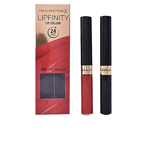 Max Factor Lipfinity 125 So Glamourous, 1er Pack (1 x 2,3 ml & 1 x 1,9 ml)