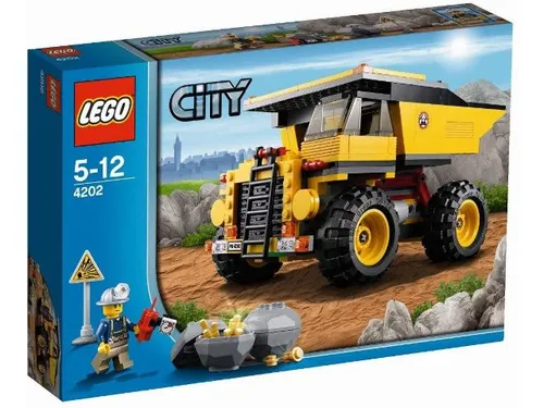 Lego 4202 - City: Muldenkipper - Bauspielzeugset für kreative Bauprojekte, ideal für Kinder ab 3 Jahren, fördert die Fantasie und motorischen Fähigkeiten.