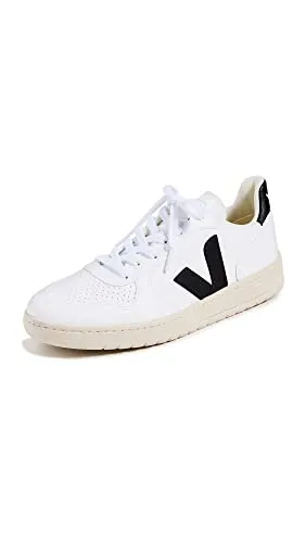 Veja Damen V-10 Prime Schuhe in Größe 39 – Weiße Sneaker - Elegante Sneaker aus pflanzlich gegerbtem Leder und recycelten Materialien, ideal für nachhaltigen Stil im Alltag.