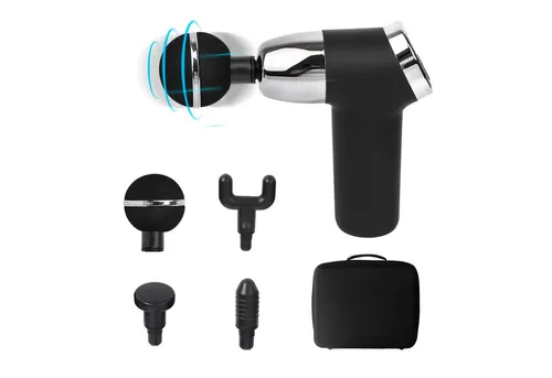 AsVIVA MGN2 Physiovibe S Massage Gun - Massagegerät mit 4 austauschbaren Aufsätzen und 20 Intensitätsstufen für individuelle Entspannung, ideal zur Linderung von Verspannungen und zur Muskelregeneration.