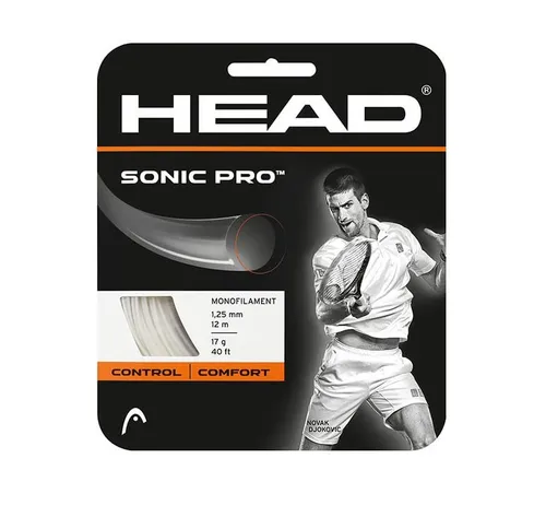 Head Tennissaite Sonic Pro (Haltbarkeit) weiss 12m Set von HEAD