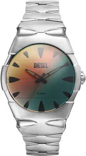Diesel D-Sruptor DZ2212 Herrenuhr - Armbanduhren für Herren mit weißem Zifferblatt, Quarzwerk und wasserdicht bis 50 m – ideal für den täglichen Gebrauch.