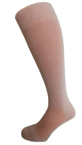 Fußgut Diabetikersocken Venenfreund Kniestrümpfe mit Airchannel Fußbelüftung (2-Paar) verstärkte Fußpolsterung, weiter Bund, Druckentlastung, bequemer Bund