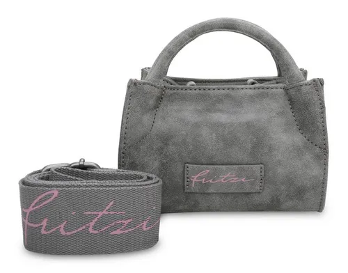 Fritzi aus Preussen Damen Chunk02 Vintage Anthra Cross - Umhängetasche mit abnehmbarem Webbing Longstrap für vielseitige Trageoptionen und stylisches Design.