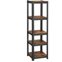 Songmics Schwerlastregal 37x37x150 cm Braun-Schwarz von SONGMICS