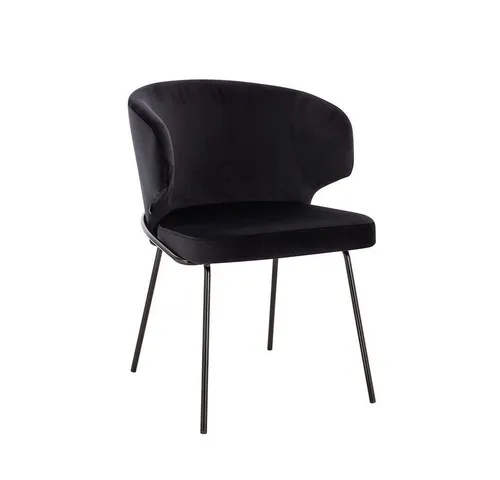 HOME DELUXE Esszimmerstuhl AMARA Beige - Stühle - Eleganter Samtstuhl mit weicher Polsterung und pflegeleichtem Stoff, ideal für stilvolle Essbereiche. Hohe Belastbarkeit von 120 kg und einfache Montage.