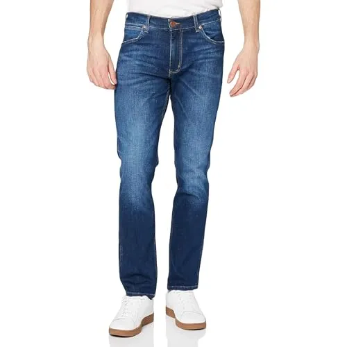 Wrangler Jeans Greensboro - Five-Pocket-Style Straight Fit - Hochwertige Jeans für Herren mit entspannter Passform und geradem Bein. Ideal für jeden Anlass, bietet diese langlebige Jeans Komfort und Stil für deinen aktiven Lebensstil.