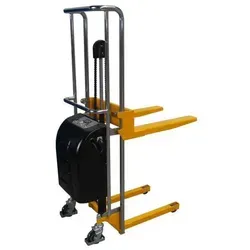 Produktbild qteck Semi-elektrische Minilifter 650mm Gabellänge 90-1500mm Hubhöhe mit 400kg Hubkraft