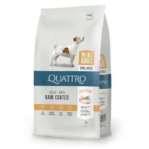 QUATTRO Trockenfutter Extra Geflügel für Kleine Rassen Adult 7 kg