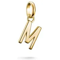 THOMAS SABO Charm-Anhänger Buchstabe M Connect vergoldet, mehrfarbig,THOMAS SABO