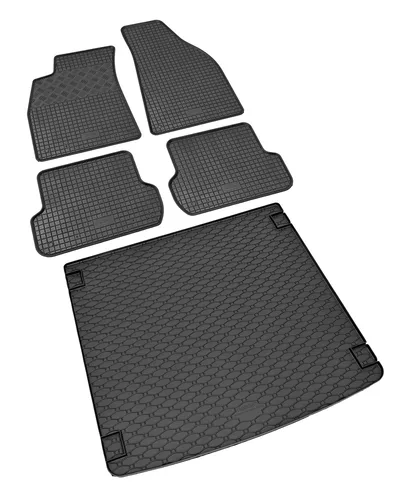 Gummifußmatten und Kofferraumwanne passend für AUDI A4 Avant B6 / B7 ab 2001