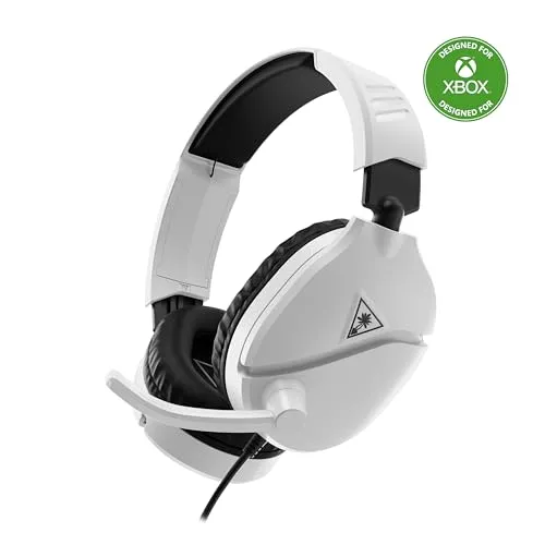 Turtle Beach Recon 70 - White (2024) - PC-Headset mit bequemem Kopfband, ideal für stundenlangen Gaming-Spaß und klaren Sound.