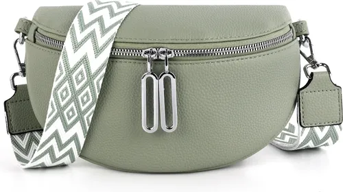 Mofut Schultertasche Damen Bauchtasche Gürteltasche Umhängetasche Crossbody-Bag Hüfttasche, als Schultertasche tragbar mit Verstellbare Schultergurte