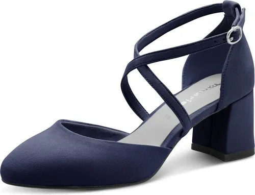 Tamaris Damen Pumps mit Blockabsatz, blau, 40 EU in blau von Tamaris