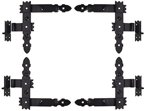 Winkelband Winkelbänder Türbänder Türband Schwarz Pulverbeschichtet 300 (4 Teile)