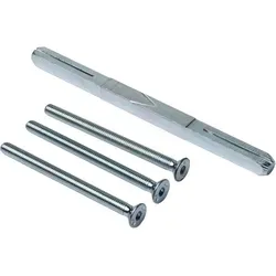 Ms Beschläge - Befestigungs- Montageset 8/10/8mm Vierkant Sicherheitsbeschlag Drückerstift 84-88mm