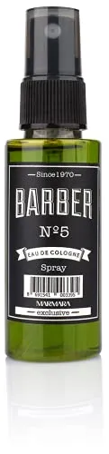 BARBER MARMARA No.5 Mini Eau de Cologne Pump-spray Herren (1x 50ml) Aftershave Men - Duftwasser für Unterwegs - Herrenduft Reisegröße - 70° Alkohol | Duftfläschchen mit Zerstäuber