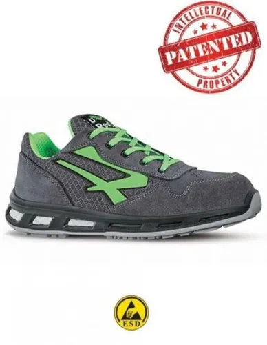 U-Power Red Lion Point Unisex-Sicherheitsschuhe - Leichte, flexible und pannensichere Lederturnschuhe mit Aluminium-Zehenkappen - Herren Industrie & Handwerk Schuhe, ultra-atmungsaktiv und rutschfest, ideal für sichere Arbeit in trockenen und nassen Umgebungen.