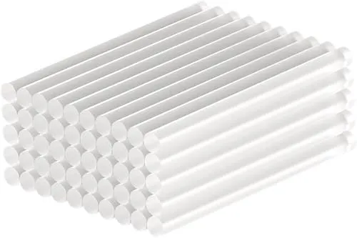 goobay Heißklebepistole Sticks 7x100 mm, 50 Stk, Klebesticks für Standard-Klebepistolen, Heißklebesticks, schnelltrocknend, für Modellbau, Bastel- und DIY-Projekte, Transparent - 77851