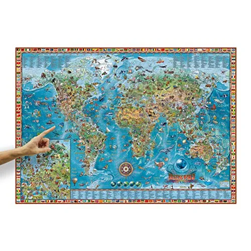 ORBIT GLOBES & MAPS Kinder-Weltkarte 