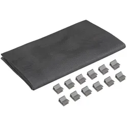 Windhager Lichtschachtabdeckung Gewebe 60x135 cm, Alu