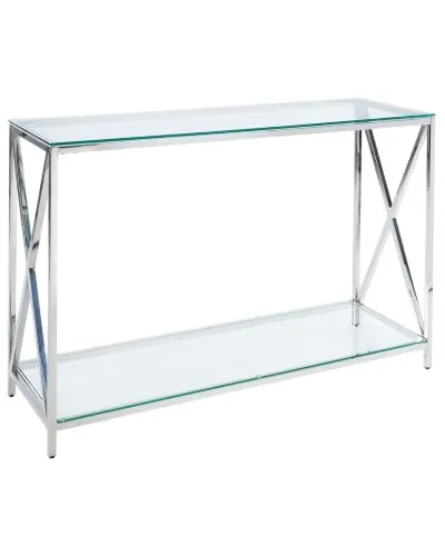 Konsolentisch AUDET Sicherheitsglas Silber