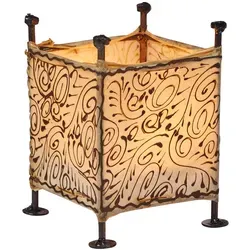Mediterrane Windlicht Budur Natur in beige von Marrakesch Orient & Mediterran Interior