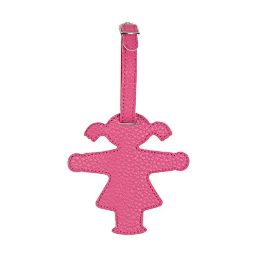 AMPELMANN Kofferanhänger - Reisebegleiter Ampelfrau pink PU Leder