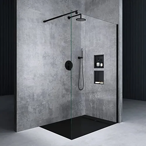 Mai & Mai Walk-In Dusche Duschwand 100x200cm aus ESG-Sicherheitsglas