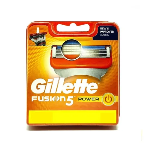 Gillette Fusion5 ProGlide Power Klingen - Herren Rasierklingen, 4er Pack mit innovativer ProGlide Technologie für eine sanfte und gründliche Rasur ohne Hautirritationen.