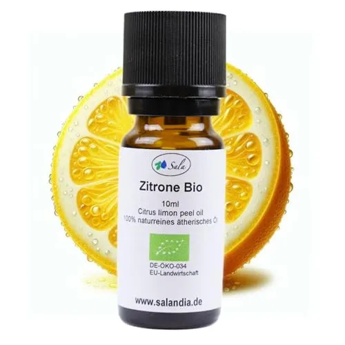 Sala Zitronenöl Aroma ätherisches Öl naturrein BIO - zum Verzehr - 100% naturrein (10 ml)