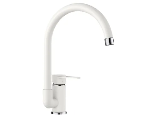 Blanco JETA Silgranitweiß - 519730 Hochdruckarmatur - Hochdruckarmatur mit Festauslauf und einem flexiblen Schwenkbereich von 360°, ideal für vielseitige Küchennutzung.