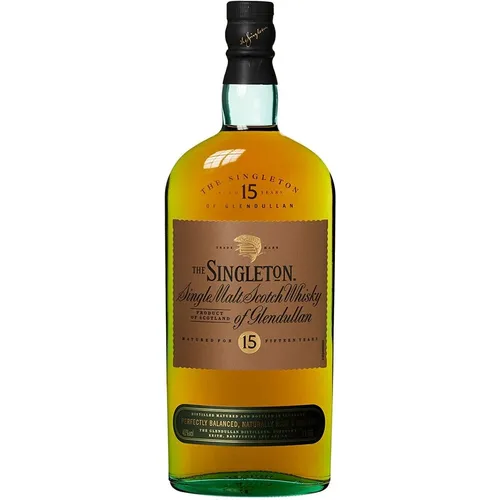 Flasche The Singleton of Dufftown 15 Jahre 0,7l 40% Vol. - Whisky mit 15 Jahren Reifung, vollmundiger Geschmack und ideal für Genießer, die hochwertige Spirituosen schätzen.