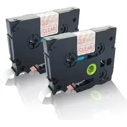 Print-Klex 2x Schriftbänder kompatibel kompatibel mit Bother Ptouch TZE-132 P-Touch 9800 PCN D200 BW D200 BWVP D200 Series D200 VP D210 D210 Serie...
