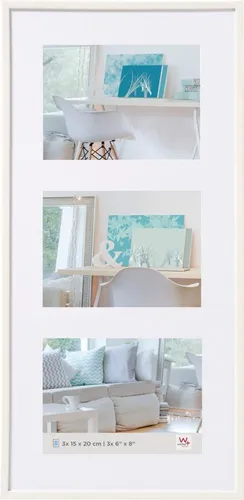 Galerierahmen New Lifestyle 3x 15x20 weiß in weiß von walther design