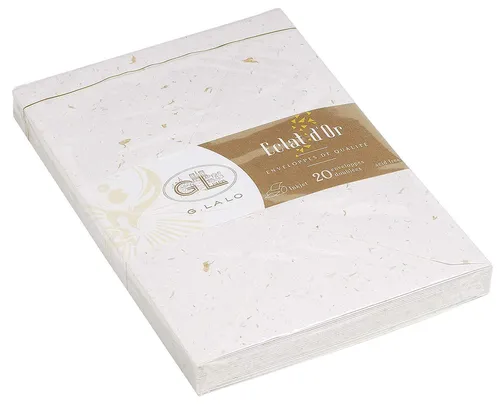 G. LALO Blattgoldpapier Umschläge C6, 16,2x11,4cm 100g/m² 20 Stück 22500L