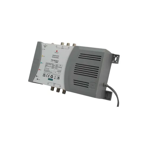Triax Einzelmultischalter TMS/CKR 5x8 S - Multischalter für 5 Eingänge und 8 Ausgänge, ideal zur Verteilung von Satelliten- und terrestrischen Signalen. Einfache Installation durch farbliche Markierung und kompaktes Design.