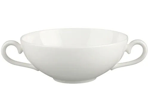 Villeroy & Boch White Pearl Suppen-Obertasse 0,4 l - Suppenschalen, spülmaschinenfest und mikrowellengeeignet, aus starkem Premium Bone Porzellan für langlebigen Genuss.