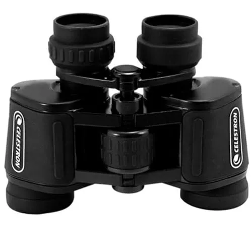 Celestron Fernglas UpClose G2 Porro 7x35mm - Wasserdicht & Ideal für Naturbeobachtungen - Ferngläser für Jagd, Wandern & Reisen. 7-fache Vergrößerung, wasserdichtes Gehäuse und individuelles Dioptrie einstellen – perfekt für Brillenträger.