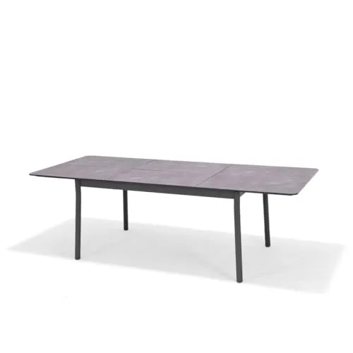 Primaster Gartentisch Taormina 160 x 99,8 cm - Ausziehbar bis 2,40 m - Tische – Witterungsbeständiger Esstisch aus Aluminium, ideal für Innen- und Außenbereiche. Flexibel ausziehbar für gesellige Runden.