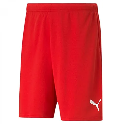 PUMA Herren Teamrise Shorts, Puma Red-puma White, M EU