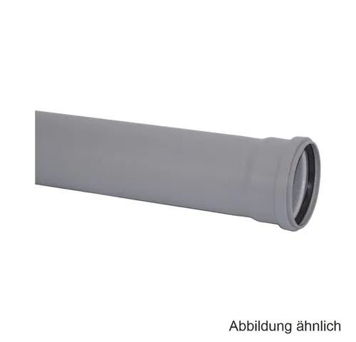 Ostendorf Kunststoffe Wasserrohr HT-Abflussrohr mit Dichtring, DN 125 x 500 mm