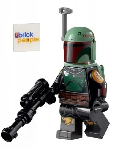 LEGO Star Wars The Book of Boba Fett Minifigur: Boba Fett mit Beskar Rüstung, Blaster und Jet Pack