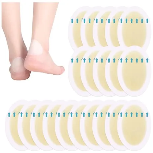 Stück Hydrokolloid Pflaster, Ferse Unsichtbare Gel Pflaster, Laufen,Wandern,Spazierengehen, Linderung von Reibungsschmerzen Finger,Zehen,Vorfuß,Ferse 20