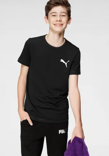 PUMA T-Shirt ACTIVE SMALL LOGO TEE B für Jugendliche, sportlicher Stil, mit Rundhalsausschnitt