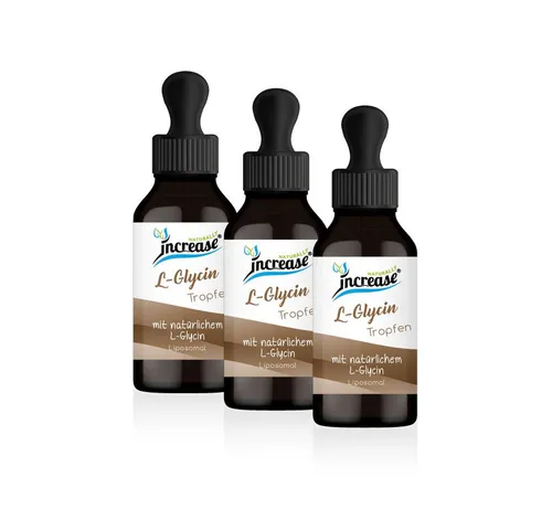 Liposomale L-Glycin Tropfen hochdosiert - 2000mg pro Tag - Hochdosierte L-Glycin Tropfen mit 2000 mg natürlichem L-Glycin pro Tagesdosis. Ideal zur Unterstützung der täglichen Ernährung. Frei von chemischen Extraktionsprozessen. Praktisch in der Anwendung!